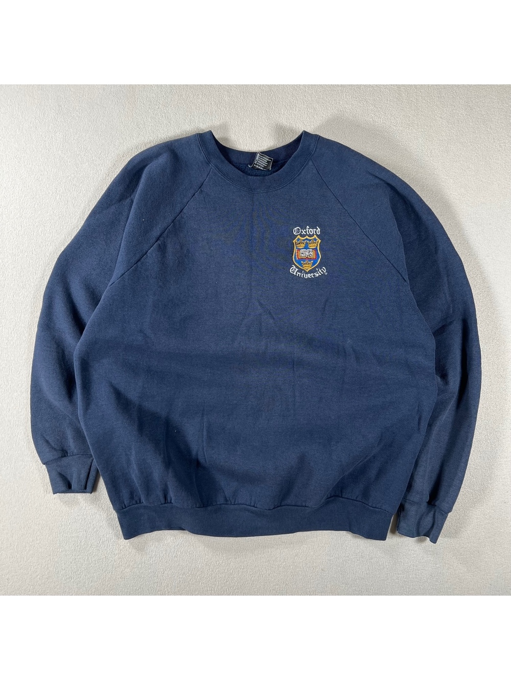 Vintage 90s Oxford University emblem Crewneck raglan sweater